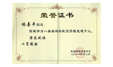 盡心盡力謀發(fā)展 盡職盡責(zé)為和諧--記縣政協(xié)常委、虹潤公司董事長林善平